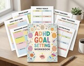 ADHD Goal Setting Workbook | Neurodivergent Planner | Printable Productivity Tracker