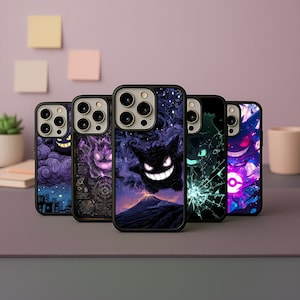 Pokemon Gengar Gothic Ghost Art Phone Case | iPhone Samsung case