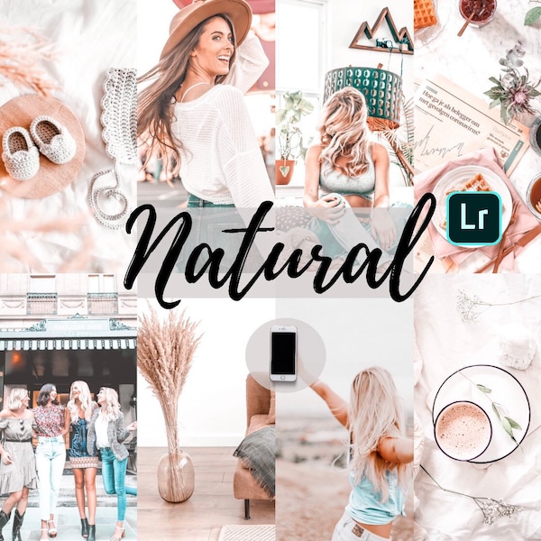 Natural Light Mobile Lightroom Presets,  Professional Natural Preset for Instagram Influencer, Bright Lifestyle Preset for Bloggers,