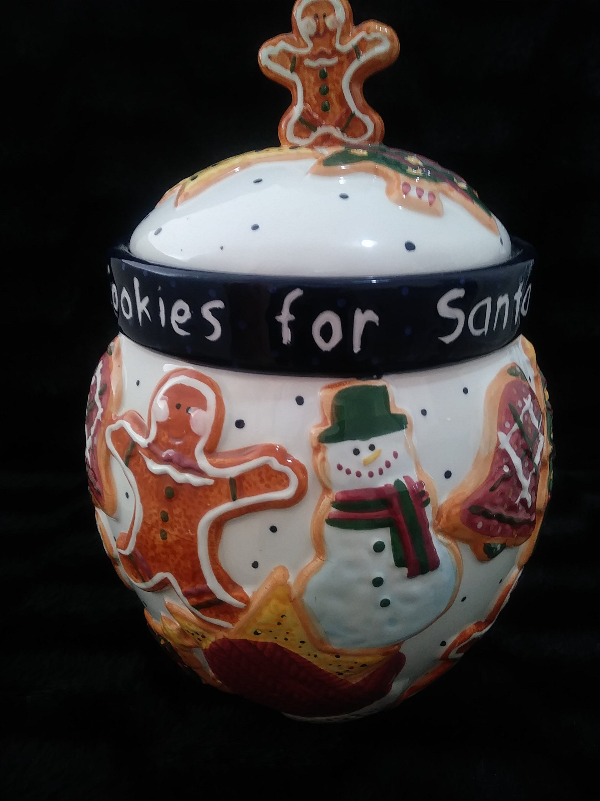 Gingerbread Cookie Jar Christmas Etsy