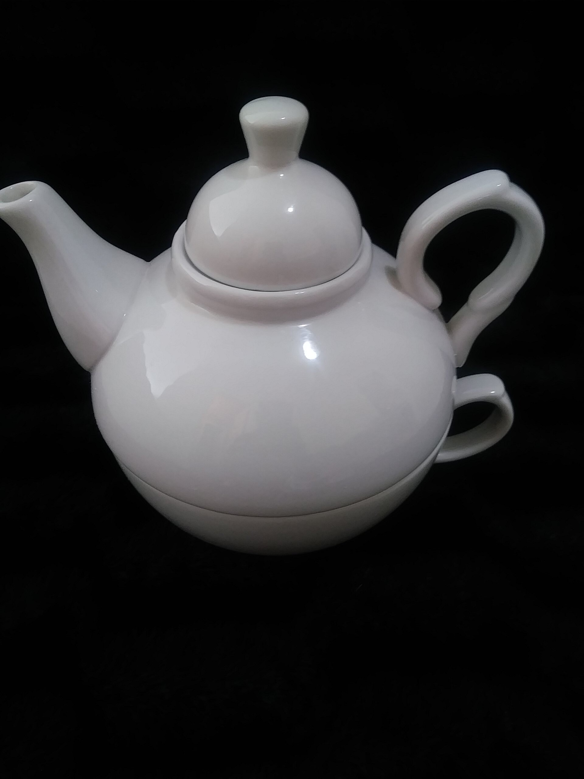 Tea Logic Fine Bone China Tea Pot with Cup Etsy
