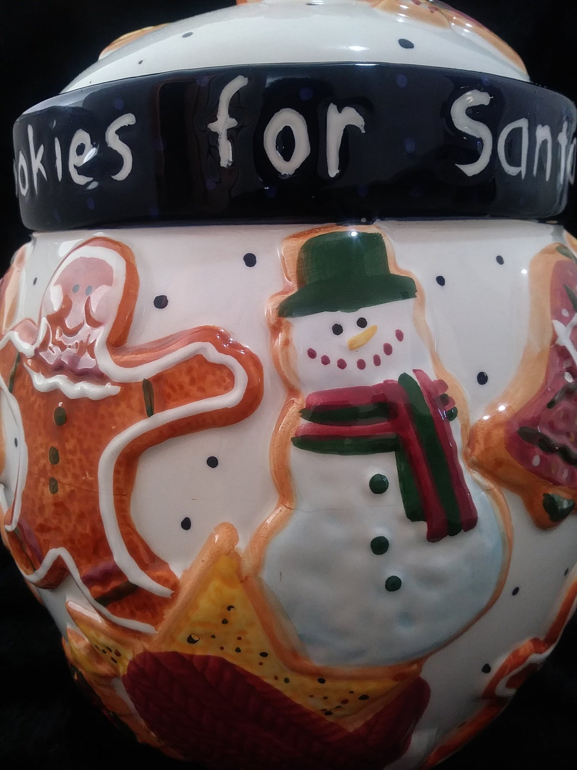 Gingerbread Cookie Jar Christmas Etsy
