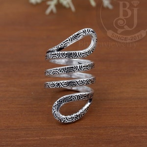 Swan Splint Ring - Hypertension Splint Ring - PIP or DIP Splint Ring - Full Finger Splint Ring - Splint Knuckle Ring - Silver Splint