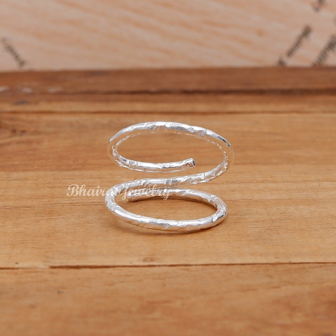 Splint Ring Silver, 925 Sterling Silver Swan Neck Splint Ring ...
