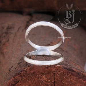 Swan Splint Ring, Hypertension Splint Ring, PIP or DIP Splint Ring, Geometric Splint Ring, Minimal Ring Silver, Midi Ring
