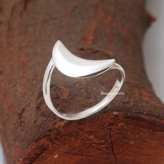 Silver Moon Ring, 925 Sterling Silver Crescent Moon Ring, Half Moon Ring, Silver Jewelry, Dainty Moon Ring, Moon Ring Silver - Etsy Silver Moon Ring, 925 Sterling Silver Crescent Moon Ring, Half Moon Ring, Silver Jewelry, Dainty Moon Ring, Moon Ring Silver - Etsy