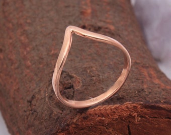 Infinity Sign Ring, 925 Sterling Silver Rose Gold Love Ring, Geometric Ring Silver, Heart Ring, Sterling Silver Ring, Minimal Ring