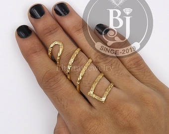 Sterling Silver Finger Splint Ring: Handmade Adjustable Arthritis Ring