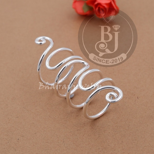 Handmade Sterling Silver Arthritis Splint Ring for PIP/DIP Joints
