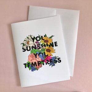You Sunshine You Temptress Harry Styles Card