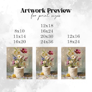Rustic Floral Toilet Paper Print, Vintage Bathroom Decor, Retro Botanical Wall Art Print image 4