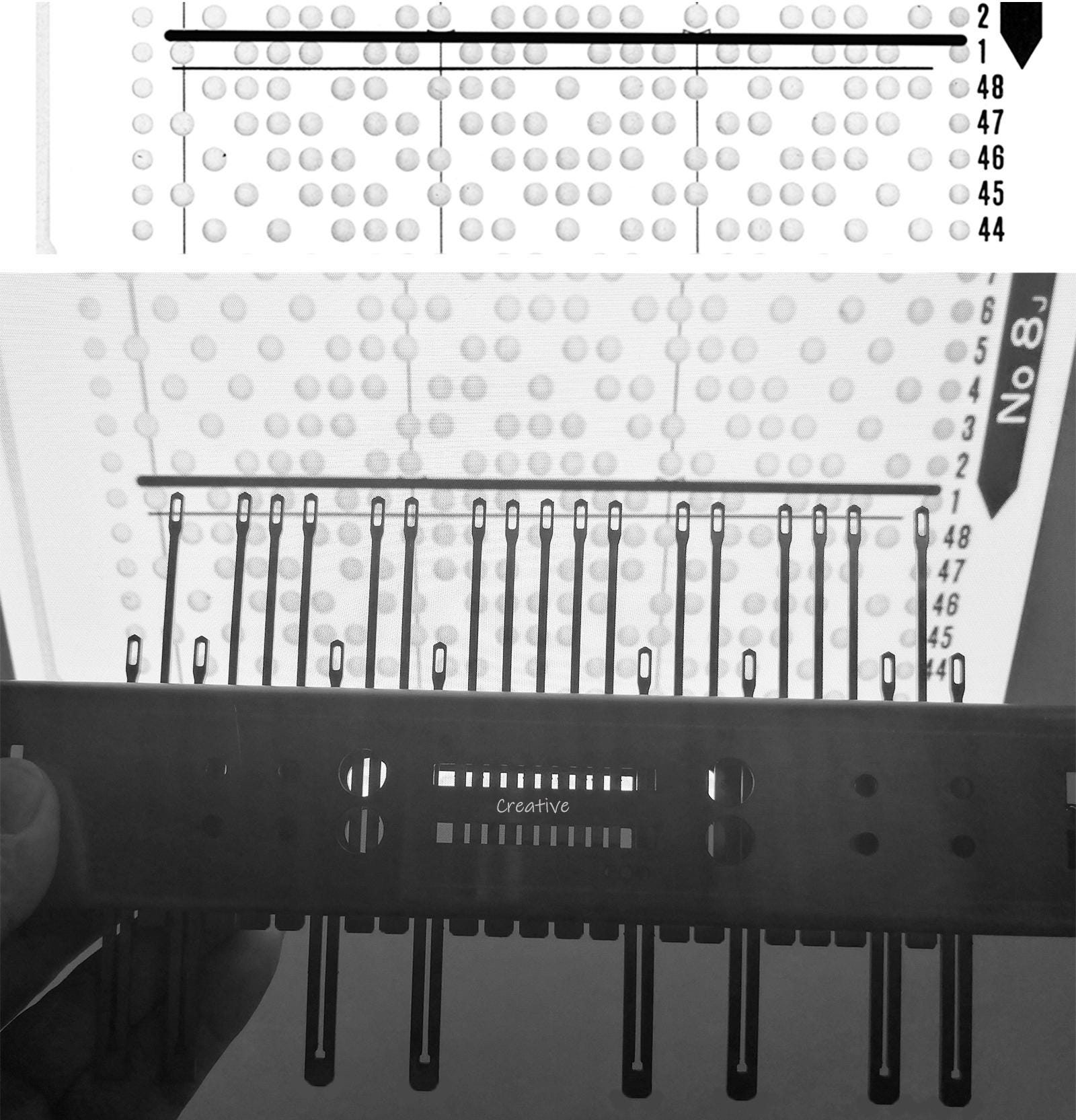 1X25 1/6 Full Bed Adjustable Garter Bar Transfer Tool Comb for 7mm or 3 ...