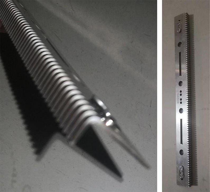 Serrated Adjustable Ridges 1/3 Main Bed Cast on Comb for 3.5mm,3.6mm,4.5mm,5mm,6mm,6.5mm,7mm,8mm ...