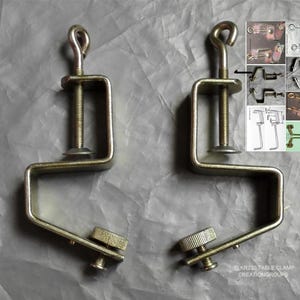2 Table Clamp for SK280,SRP60N Silver Reed,KH860 KH970,KR850,KH260,KR260,KH230,KR230,KH160,KR160 Brother,Main Bed or Ribber Knitting Machine