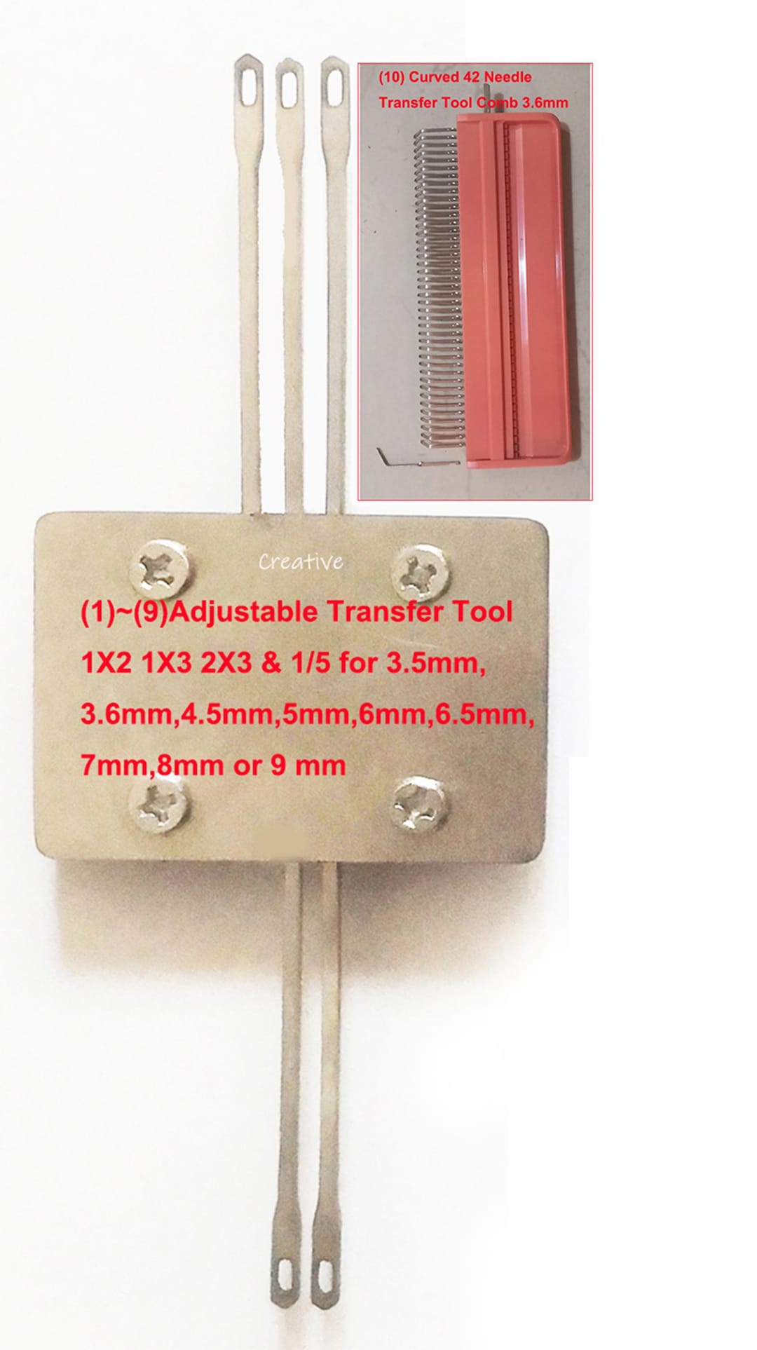 Adjustable Transfer Tool 1X2 1X3 2X3 1/5 for 3.5mm,3.6,4.5mm,5mm,6mm,6 ...