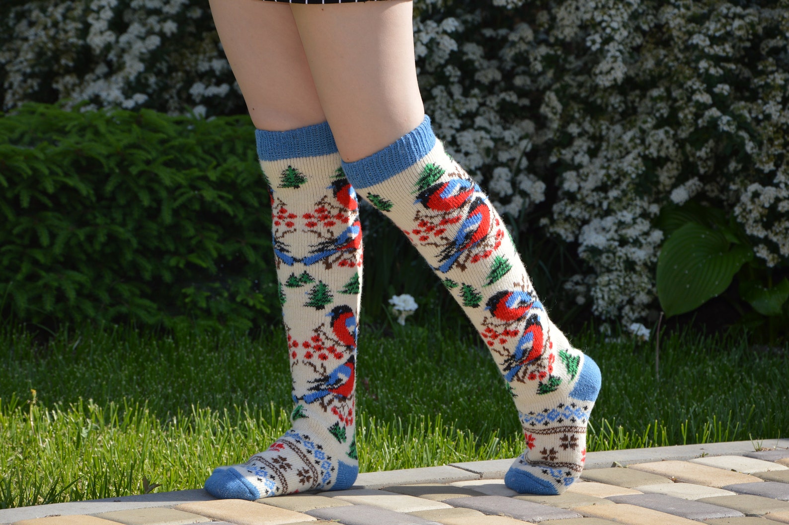 Knee Socks 100 Mohair Cashmere Sheep Wool High Knee Socks Etsy