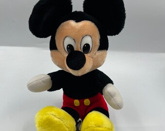 Peluche vintage Disneyland Disney World Topolino rosso giallo nero originale