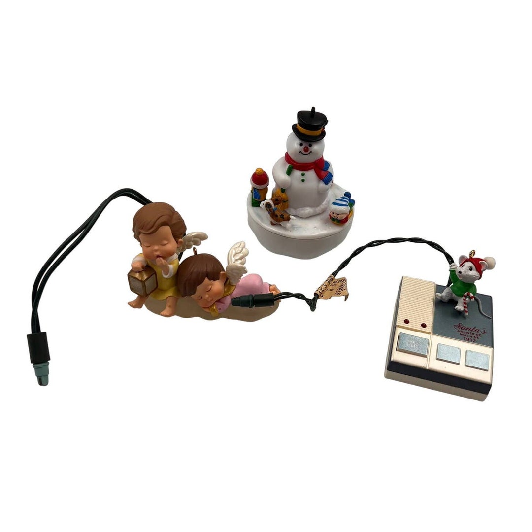 Vintage Hallmark Magic Light Christmas Angels Snowman Santas Etsy