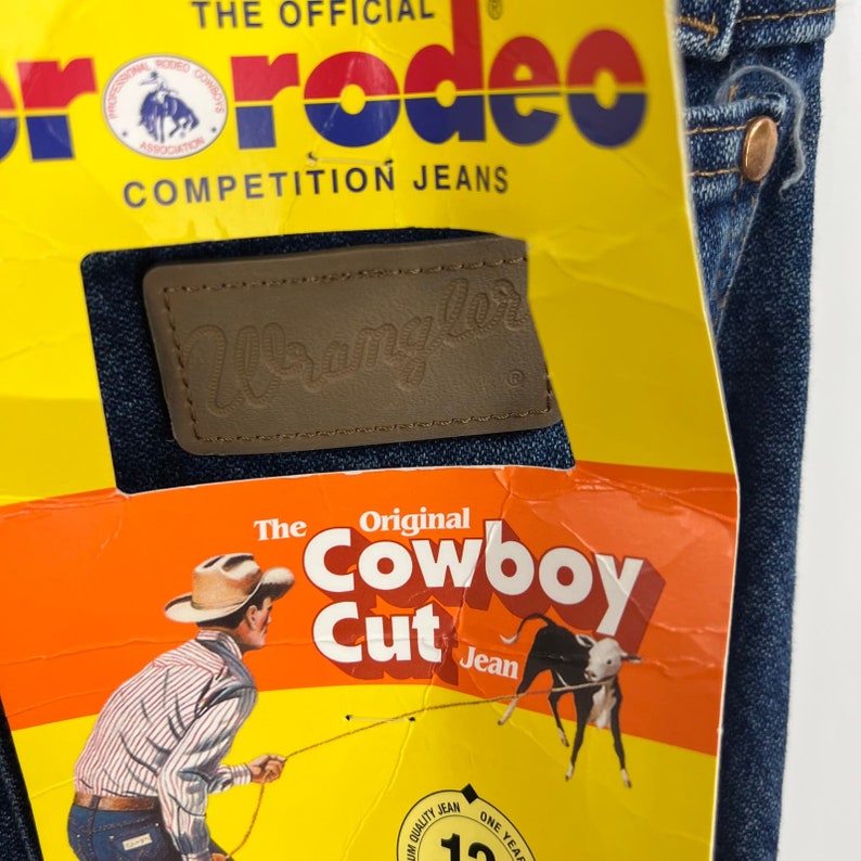 NOS Wrangler Pro Rodeo Competition Jeans Cowboy Cut Men's 32x38 Vintage NEWq image 3