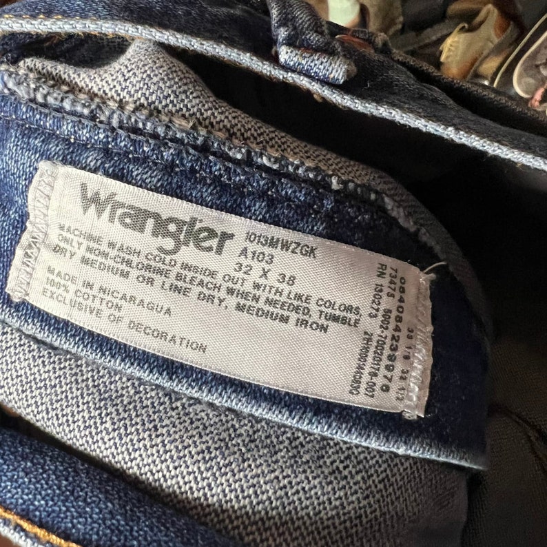 NOS Wrangler Pro Rodeo Competition Jeans Cowboy Cut Men's 32x38 Vintage NEWq image 8