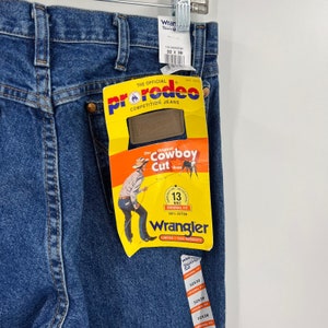 NOS Wrangler Pro Rodeo Competition Jeans Cowboy Cut Men's 32x38 Vintage NEWq image 4