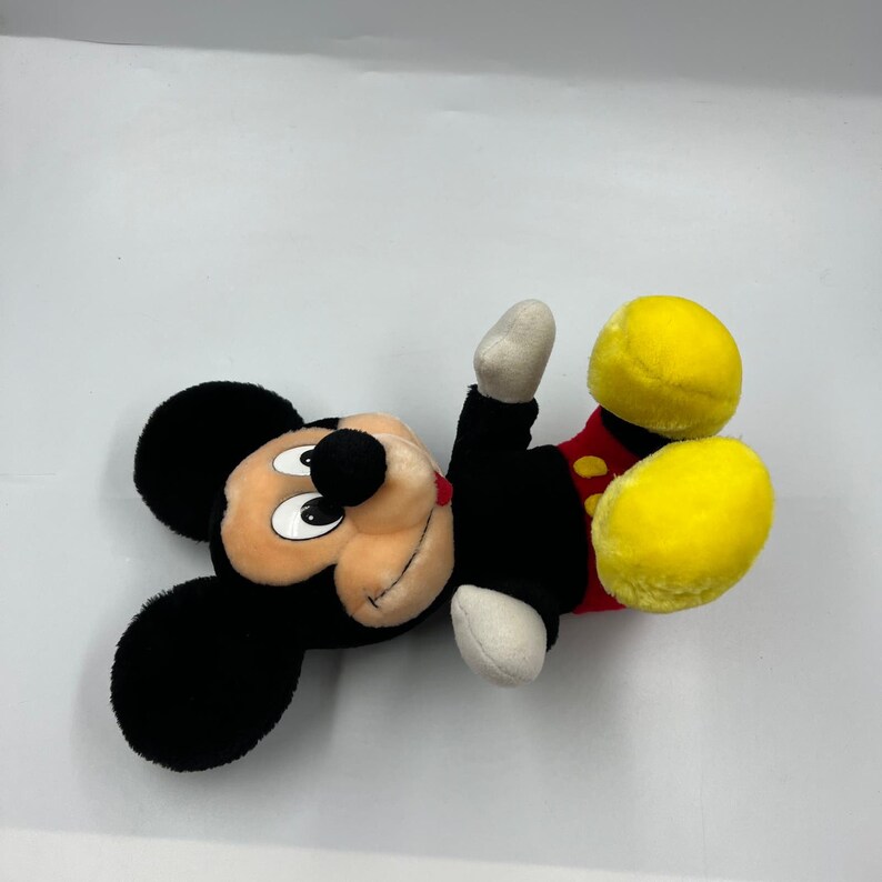 ヴィンテージ ディズニーランド ディズニーワールド ミッキーマウス ぬいぐるみ 赤 黄 黒 オリジナル 画像 9