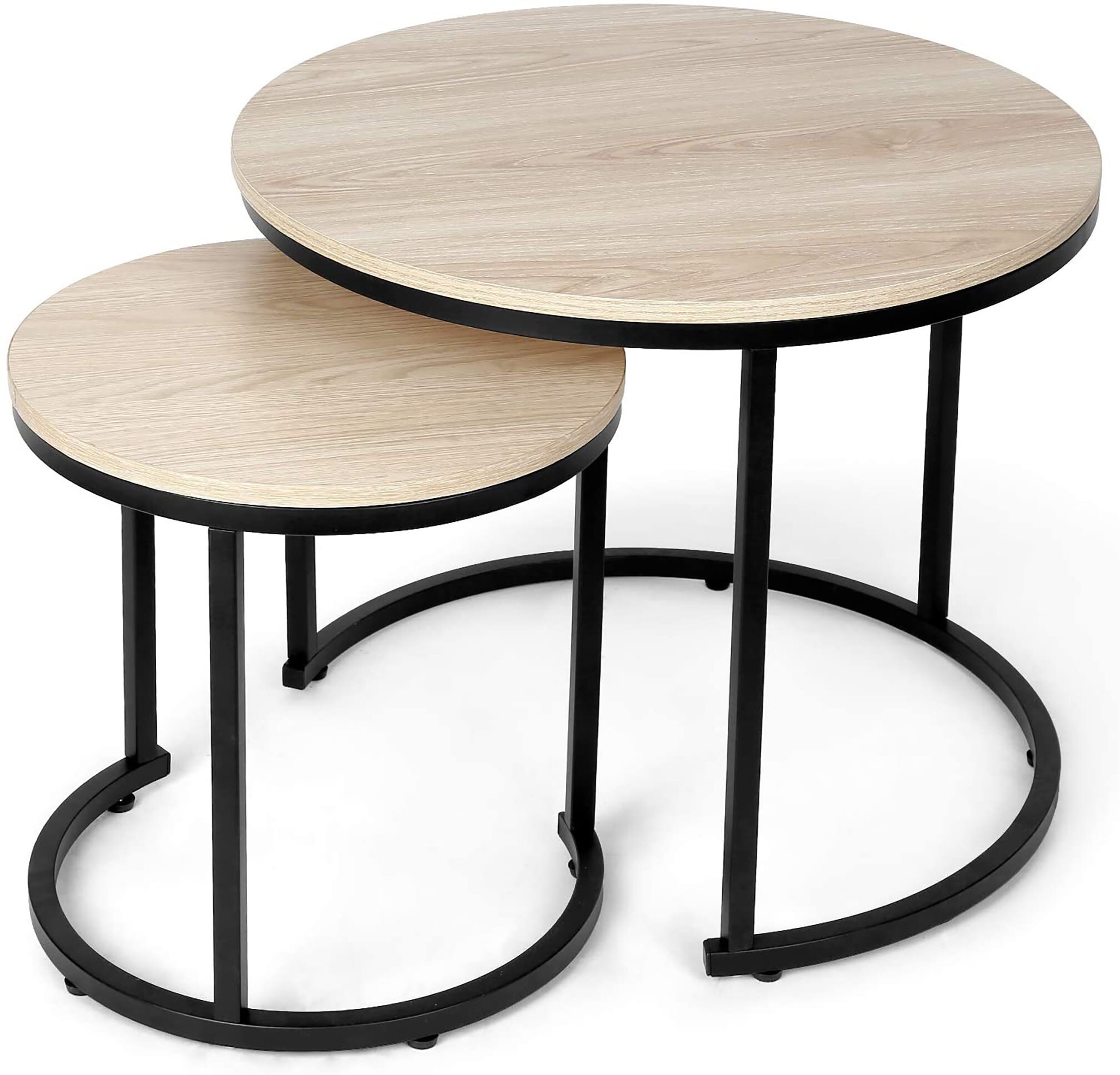 Nesting Side Modern Coffee Table Set of 2 Coffee Tables Etsy