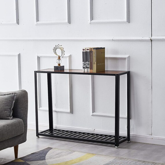 Rustic Narrow Console Table Modern Wooden Sofa Table/console Etsy UK