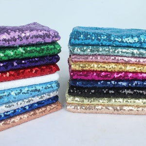 3mm Sequins Fabric Glitz Embroidery Gold Silver Shinny Wedding Decoration Dress 50&quot; Wide