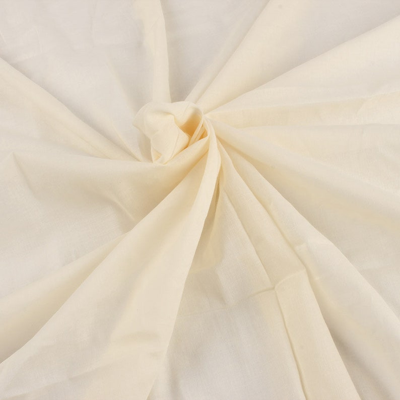 1 yard thin soft pure cotton lining fabric solid color Etsy