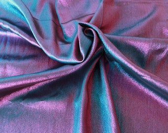 Wunderschöne irisierende Jacquard Stoff Metallicgarn Polyester Stoff Mode DIY Kleidung Taschen 150 cm breit Schüttgut