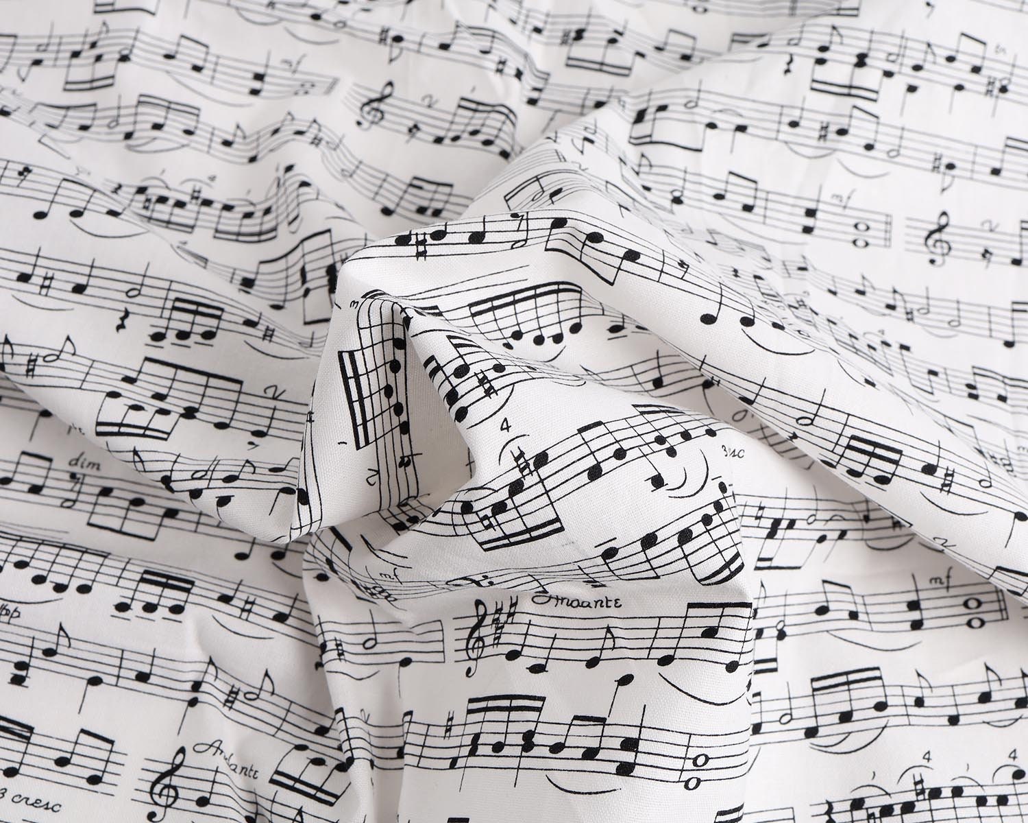Music Notes Cotton Fabric Patchwork DIY Craft Sewing 110cm Etsy Singapore