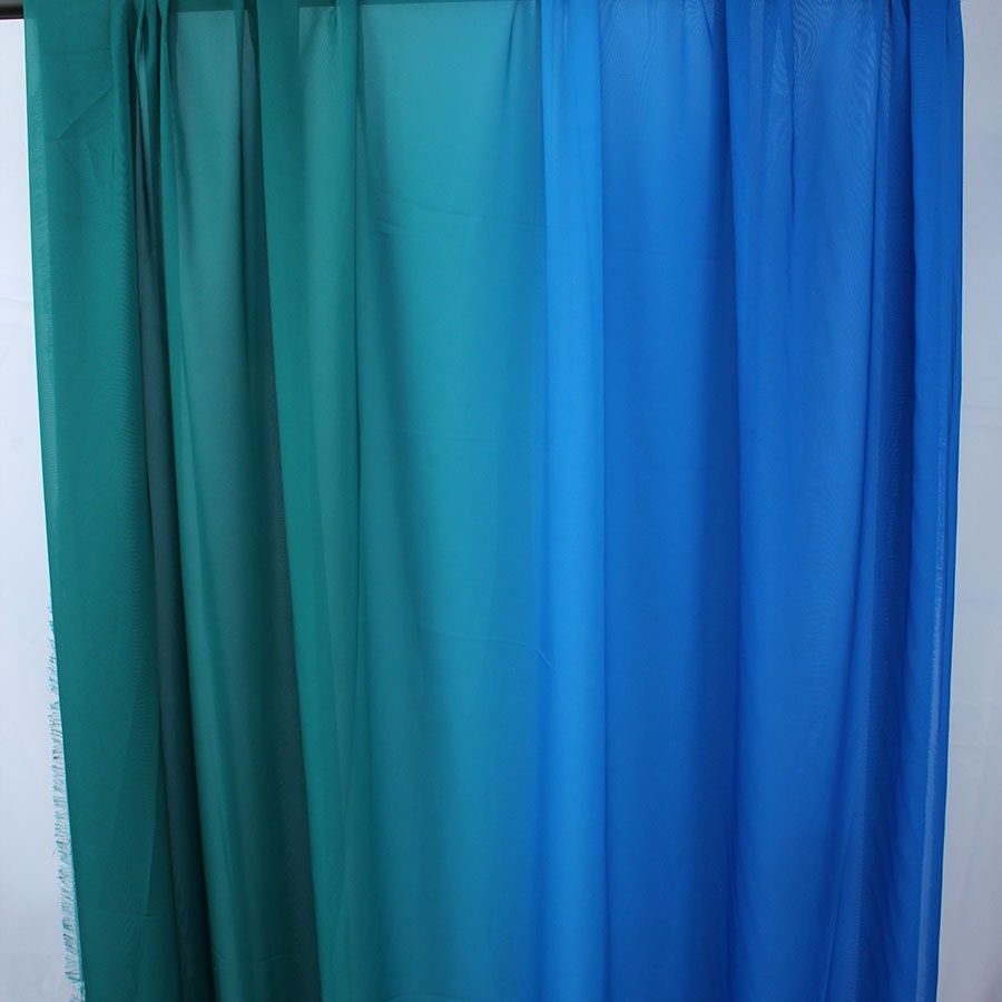 2 tone gradien color shade fabric 100D chiffon tissu evening Etsy