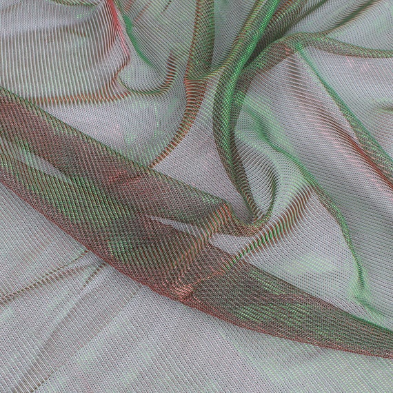 Fantastic Color Changing Net Fabric Iridescent Metallic Net