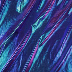 Iridescent Blue/green/purple Spandex Fabric Stretch Fabric for DIY ...