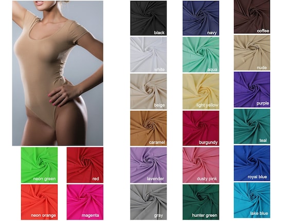 Matte Spandex Fabric 4 Way Stretch Milliskin Elastic for Making Dancer Latin Cloth 60" Wide By Yard