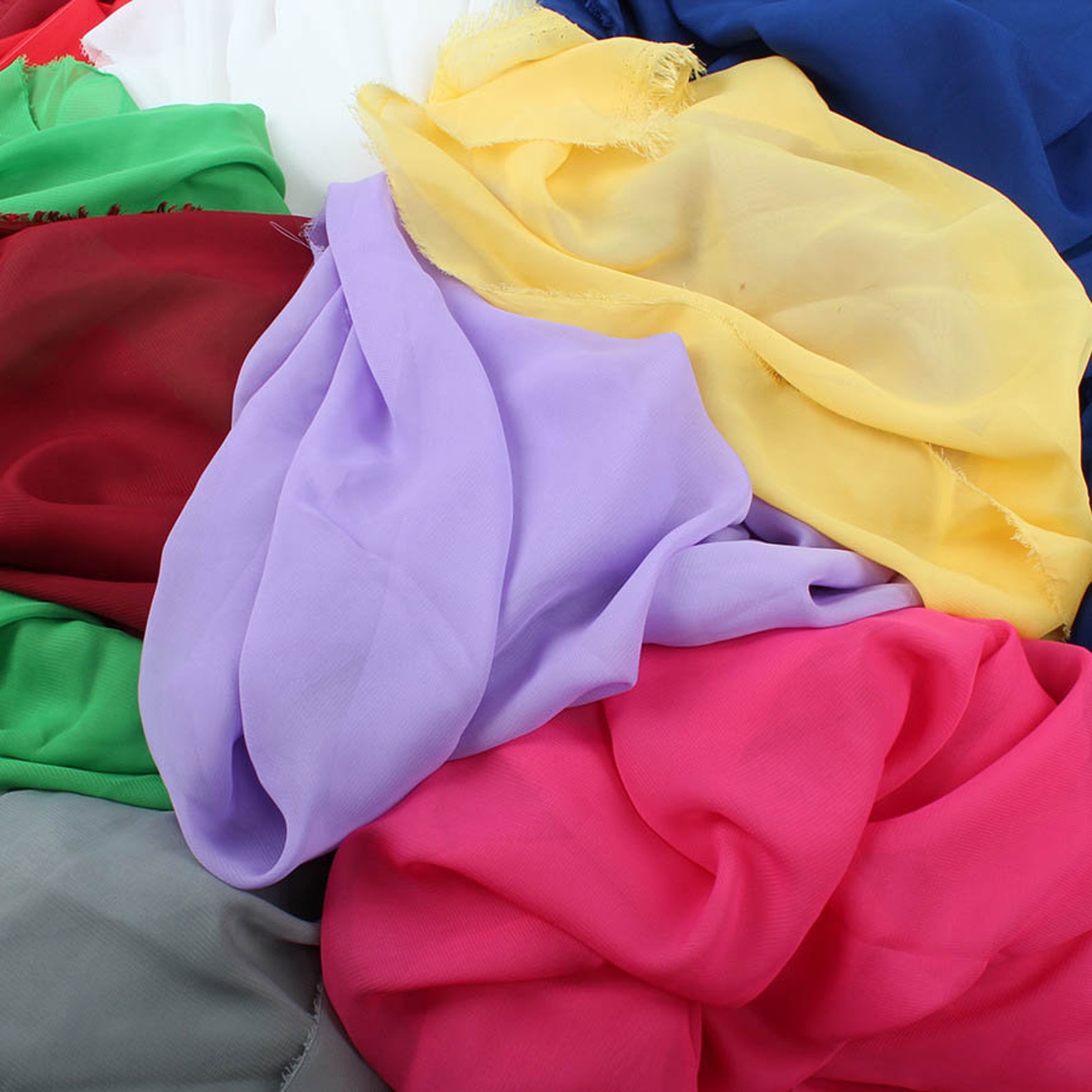 1 meter polyester chiffon fabric 100D Drape Bridal Wedding | Etsy