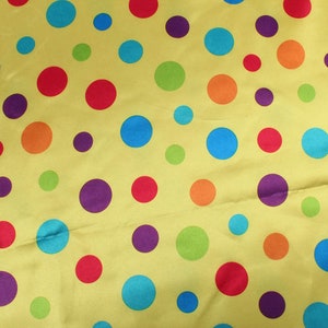 Dots Stripes Satin Fabric CLOWN COSTUME Stage Clothes halloween Making 150cm By Meter