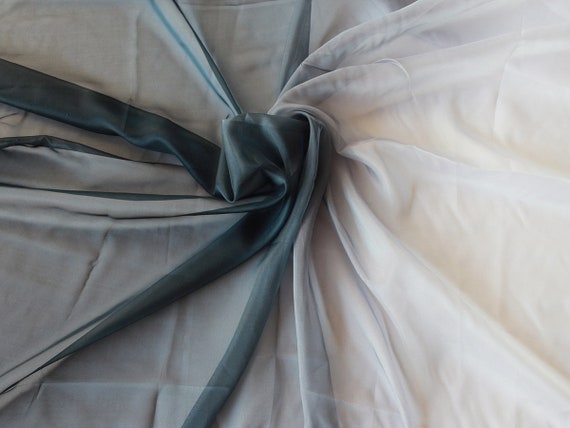 30D Polyester Chiffon Ombre Fabric – 58 Inch Wide, 2-Tone Gradient, Sold By Meter