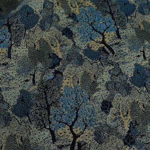 Grüner Wald Jacquard-Stoff für die Kleiderherstellung Wohndekor Vorhang Material 56 cm breit - verkauft lose Lagerware