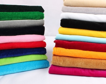 Pleuche Velvet Stof Materiaal Tafelkleed Gordijnen Soft Doll maken Craft op maat gesneden (91 cm)