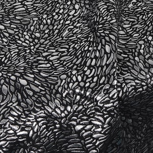Silver spot Jacquard fabric for dress making 60 inch wide - sold by the yard