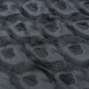 3D Eyelashes Feature Tassel Fringe Chiffon Fabric Dress Making designer fabric 150cm wide by Yard