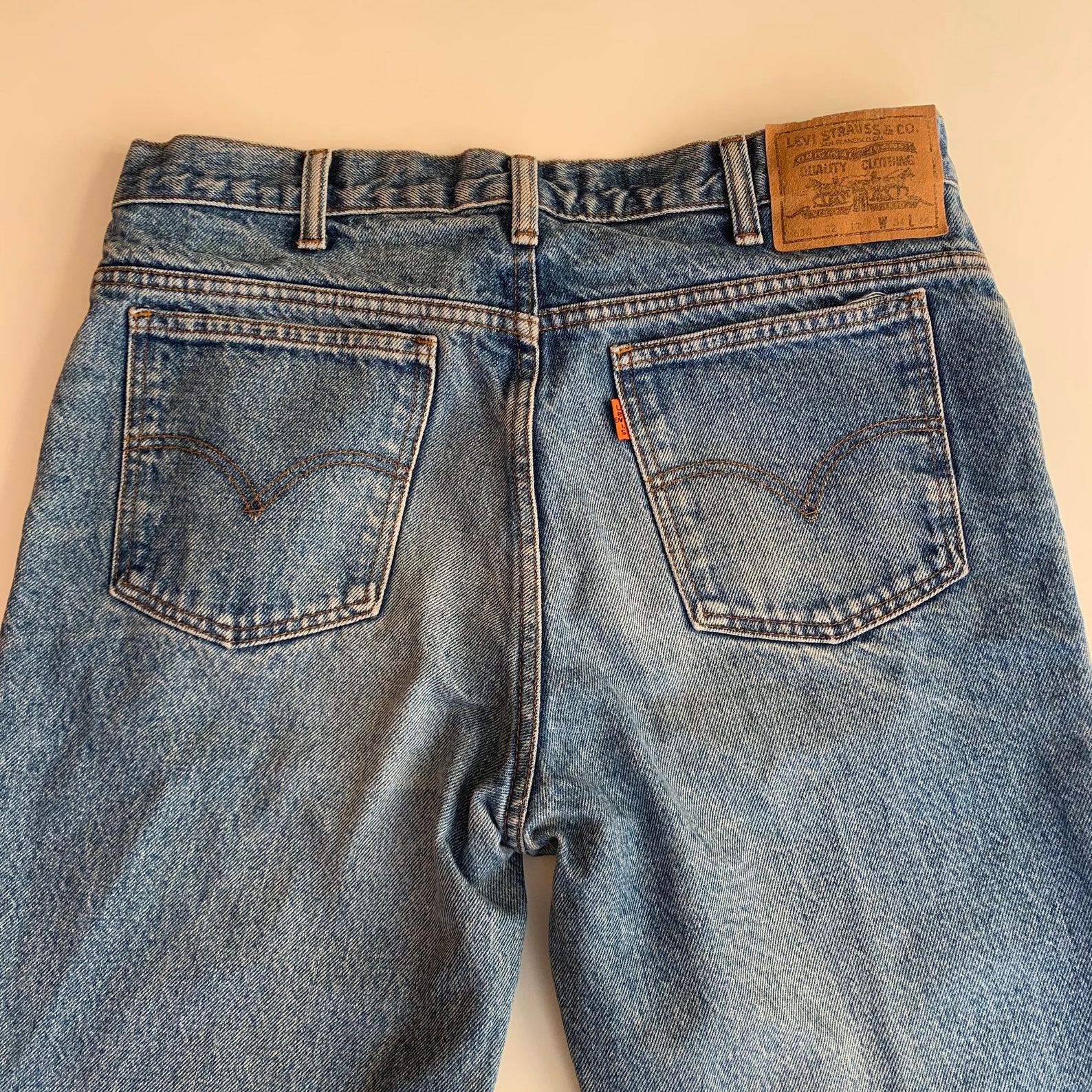 Levis 630 Jeans Original Levis Straus Denim Vintage orange | Etsy