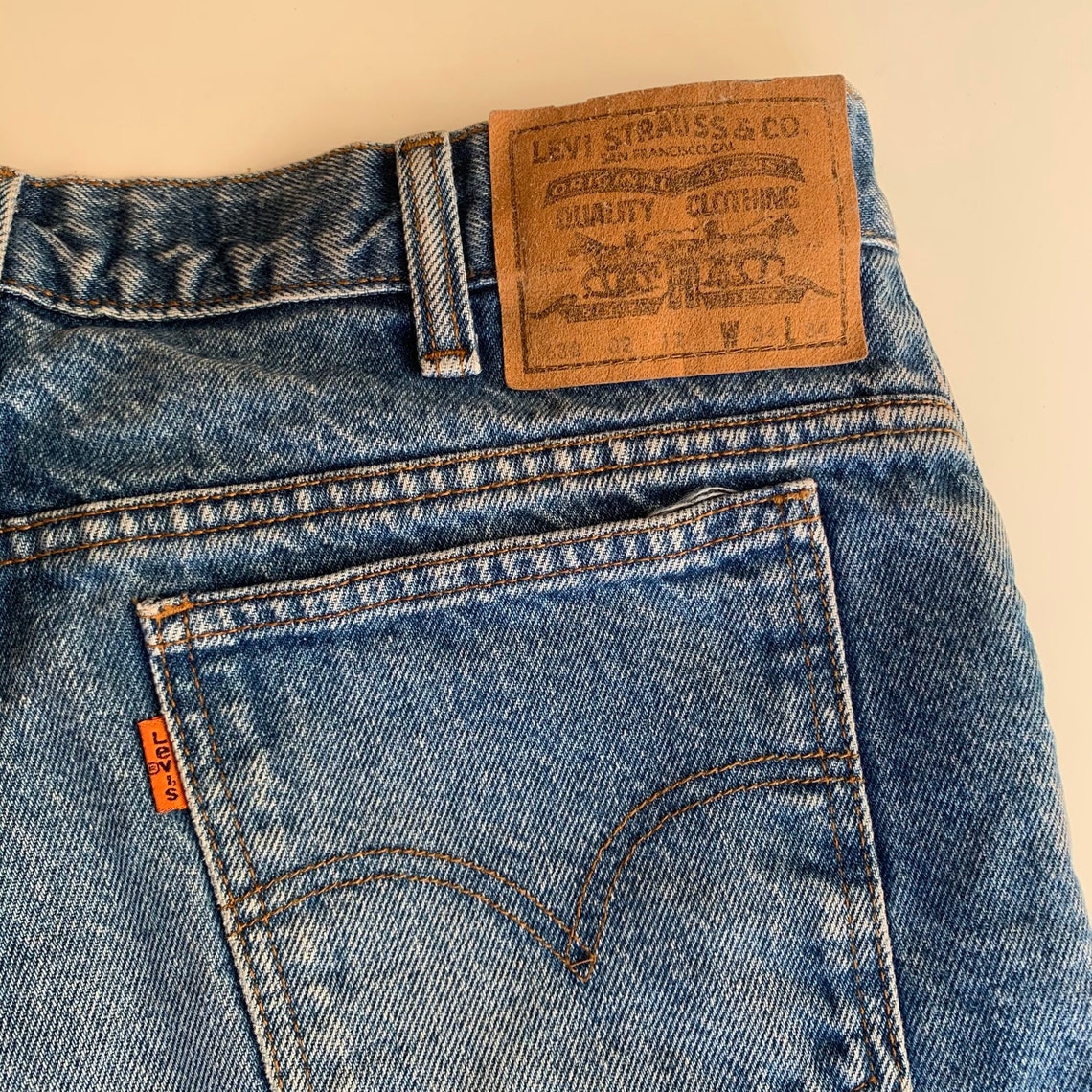 Levis 630 Jeans Original Levis Straus Denim Vintage orange | Etsy