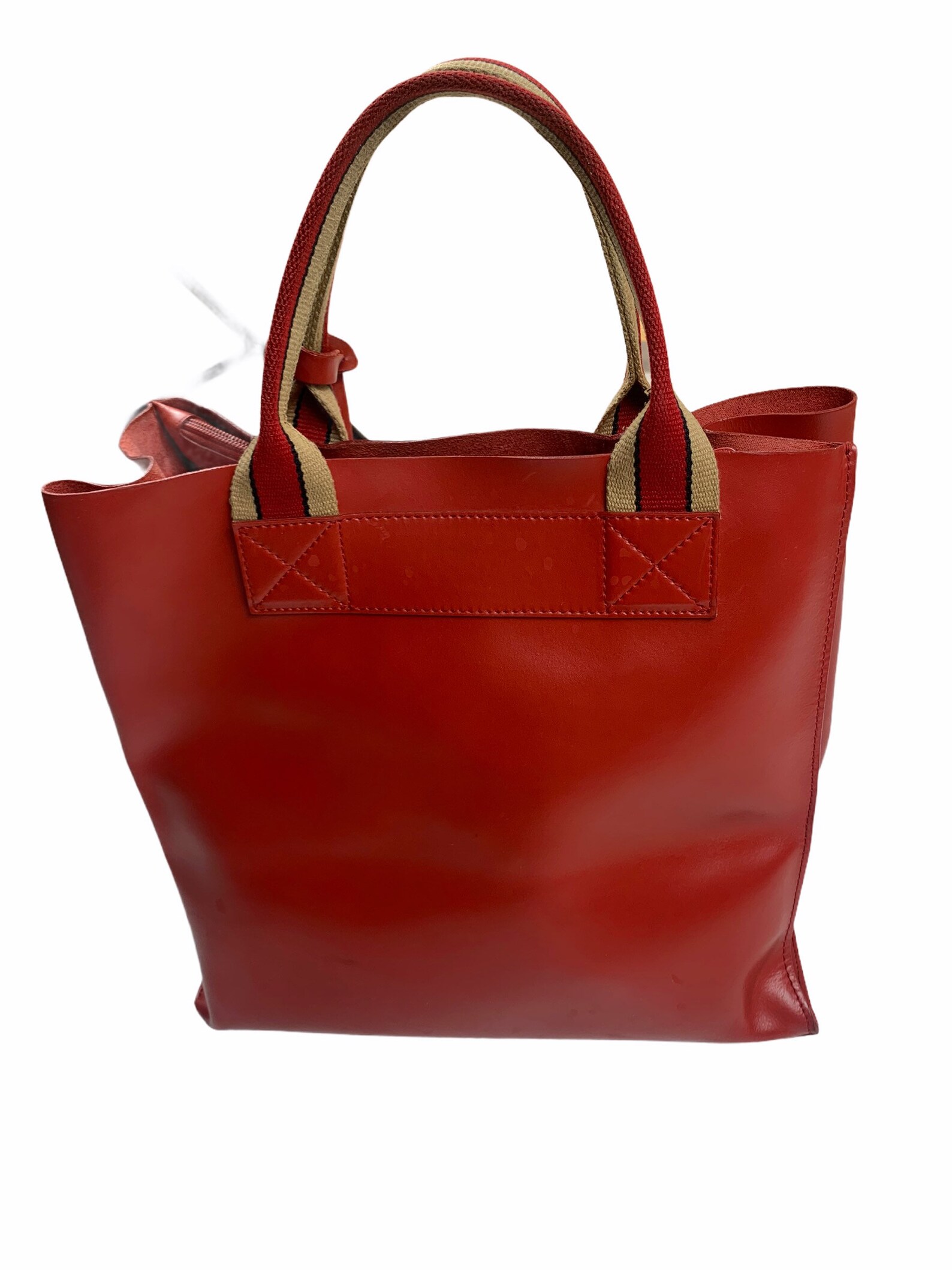 Vintage Furla leather bag tote shoulder bag red Etsy