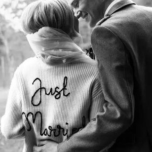 Wedding Cardigan Embroidery Send In Service: Personalised Bridal Cardigan image 4