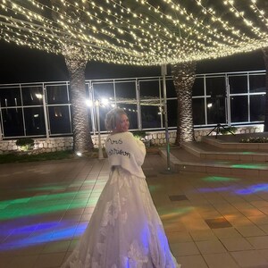 Wedding Cardigan Embroidery Send In Service: Personalised Bridal Cardigan image 10