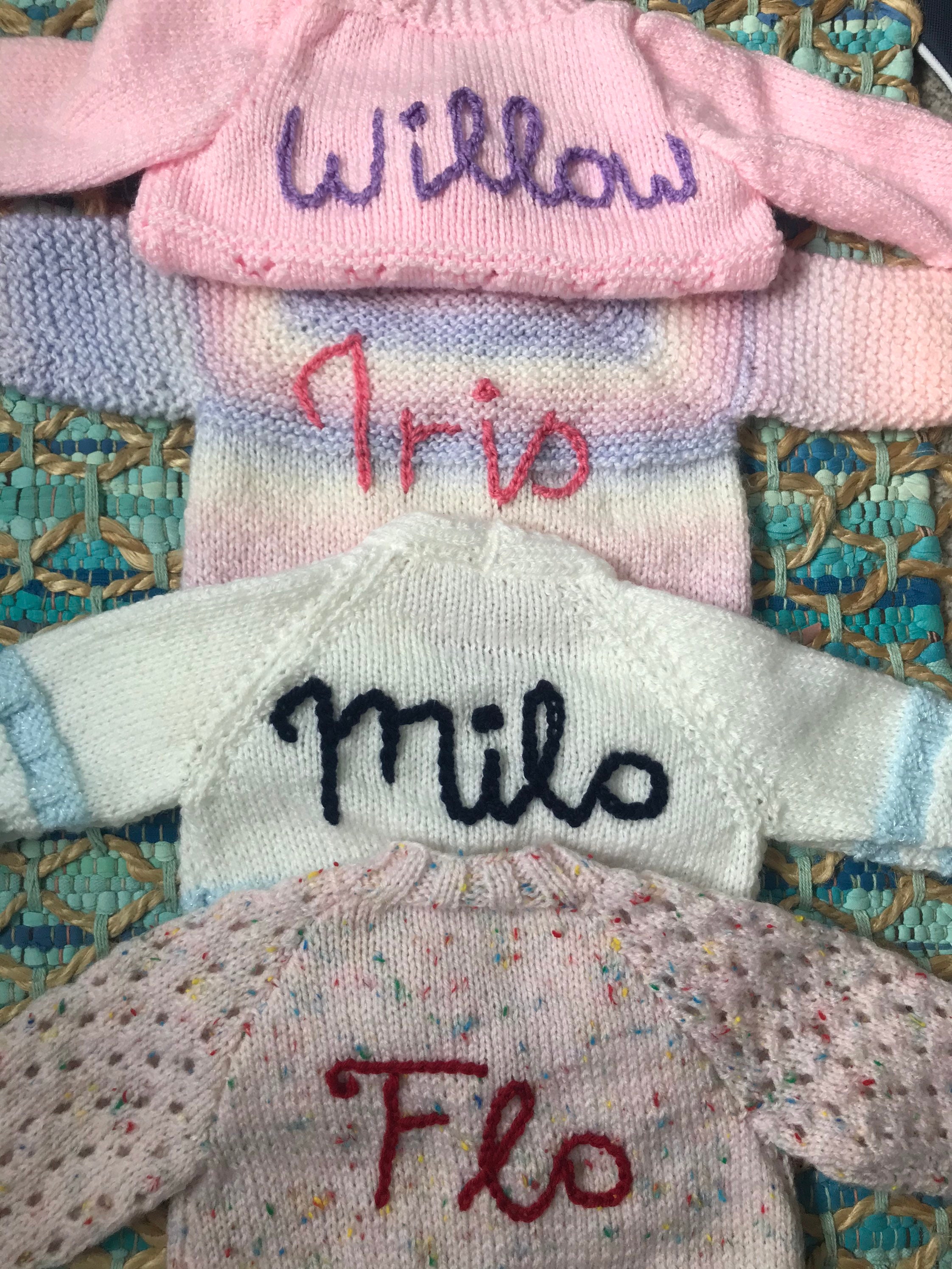 TOPTIE Custom Embroidered Sweater Monogrammed Men's Long Sleeve V-Neck