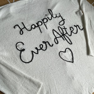 Wedding Cardigan Embroidery Send In Service: Personalised Bridal Cardigan image 9